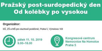 Pražský post-surdopedický den „Od kolébky po vysokou“