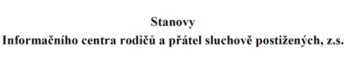 stanovy stanovy
